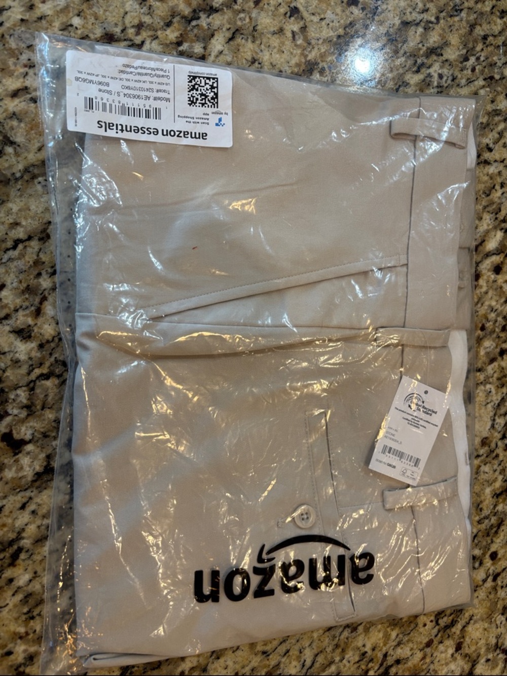 Amazon Essentials Light Tan Straight-Leg Pants